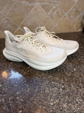 Hoka Women’s Neutral Cream/Off-White Running Shoes